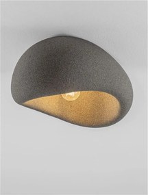 Plafoniera design modern, Stone Gray, AERE, L 40cm