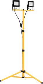 vidaXL Proiector cu LED și trepied, 2x20 W, alb cald