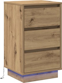 vidaXL Dulap de noapte cu sertar Stejar Artizanal 39 x 34,5 x 65 cm