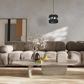 Lustră pe cablu HAVARD 1xE27/60W/230V neagră/alămie