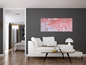 Tablou - Atmosfera de litoral în nuanțe roz (120x50 cm)