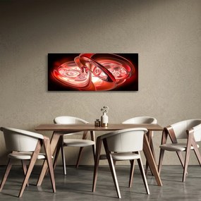 Tabloul - forme roșii (120x50 cm)