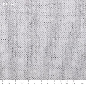 Pat matrimonial gri deschis tapițat cu spațiu de depozitare și somieră 180x200 cm Jagna – Bobochic Paris