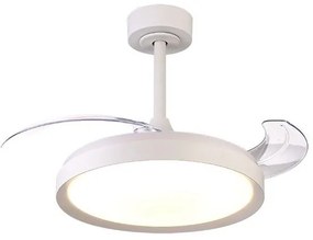 Lustra LED CCT cu ventilator si telecomanda MISTRAL Mini alb MA-8829