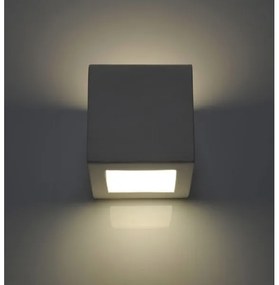 Sollux SL.0005 - Aplica de perete LEO 1xE27/60W/230V albă