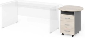 Sertare Manager 70 x 64 cm, salcâm deschis / gri