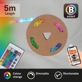 Bandă LED RGBW dimabilă 6,5m LED/18W/230V Wi-Fi Tuya Brilo + telecomandă