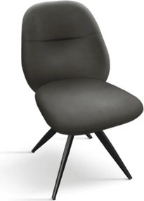 SCAUN ROTATIV SIMPLY -IMITATIE PIELE - GRI