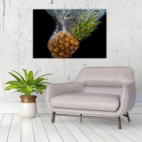 Tablou cu anans în apă (90x60 cm)