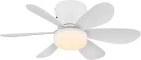 Lustra LED cu Ventilator si telecomanda DELORES alb