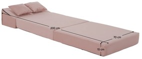 Scaun pliant/saltea PELOS, rozu