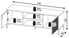 Comodă TV FLOP albă