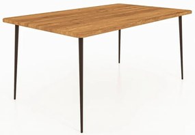 Masă dining din lemn de stejar 200x90 cm Kula – The Beds