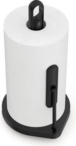 Suport de prosoape de hârtie negru mat din oțel – simplehuman