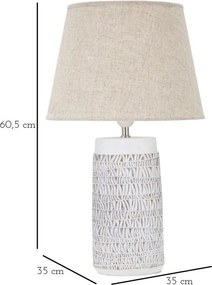 Veioză bej cu abajur textil (înălțime 60,5 cm) Nairobi – Mauro Ferretti