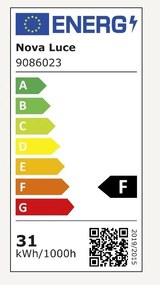 Lustra LED dimabila aplicata design modern CLEA negru 31W