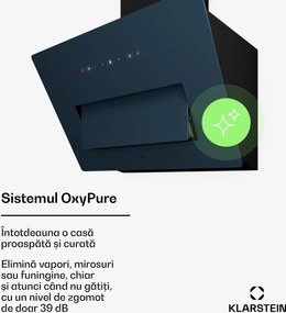 Klarstein Hotă SleekAir, A+++, 717m³/h, Touch, LED, 60cm