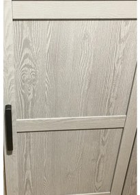 Vitrina Cu 3 Usi Behalf Stejar Riviera Si Stejar Gri, 151.1 Cm