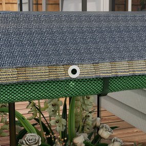 Outsunny Pat înalt cu plasă de protecție pentru păsări și protecție solară, carcasă metalică, 230x110x110 cm, Gri/Verde/Negru | Aosom Romania