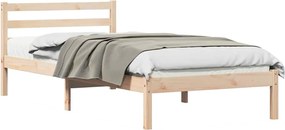 vidaXL Cadru de pat Maro 215,5 x 85,5 x 69,5 cm Lemn de pin masiv
