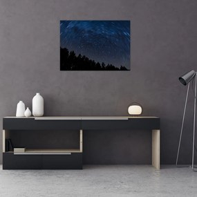Tablou pe sticlă cu cerul nocturn (70x50 cm)