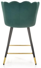 Scaun de bar Knox, verde/negru
