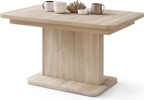 Mazzoni ASTON MINI-Z Stejar Sonoma - MĂSUȚĂ DE CAFEA MODERNĂ EXTENSIBILĂ REGLABILĂ PE ÎNĂLȚIME MASĂ TRANSFORMABILĂ