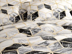 Lenjerie de pat din bumbac ATHENA POLY negru Dimensiune lenjerie de pat: 2 buc 70 x 90 cm | 200 x 220 cm