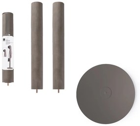 Cuier gri din lemn de arbore de cauciuc Flapper – Umbra