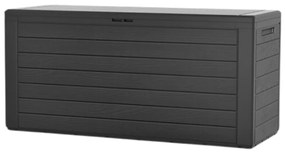 Cutie de depozitare WOODEBOX, 280L, 120x46x57cm, antracit Prosperplast