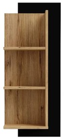Raft de perete THEME 115x52,5 cm, negru/dub katania