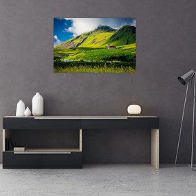 Tablou cu peisaj montan (90x60 cm)
