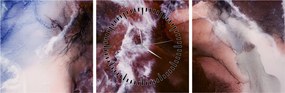 Tablou - Marmură violet N⁰3 (cu ceas) (90x30 cm)