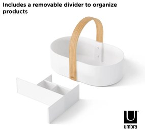 Organizator de baie alb Bellwood – Umbra