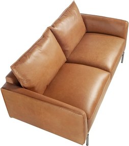 Canapea 2 locuri eleganta, design LUX Buffalo brown