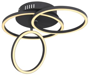 Plafoniera LED moderna design circular KENDY 30W negru