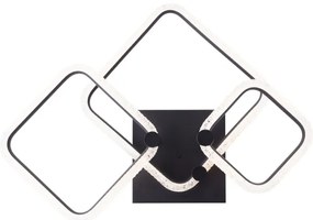 Brilliant - Plafonieră LED dimabilă AYDIN LED/34W/230V, neagră + telecomandă