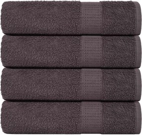 vidaXL Prosoape de duș, FROGN, 4 buc., antracit, 70x140 cm, 360 g/m²