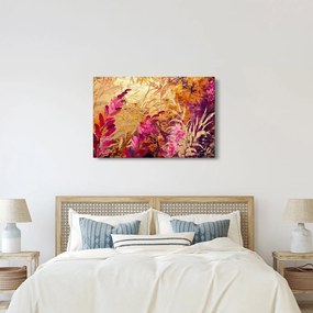 Tablou - Pictură abstractă de flori II. (90x60 cm)