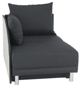 Canapea extensibilă, material textil gri-negru, dreapta, LAUREL