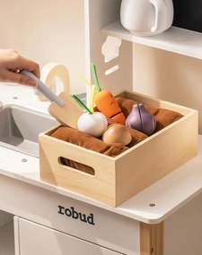 Bucatarie copii din lemn White Planting