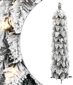 vidaXL Brad de Crăciun artificial pre-iluminat 30 LED-uri/zăpadă 60 cm