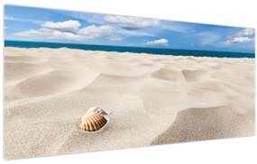 Tablou - Scoici pe plajă (120x50 cm)