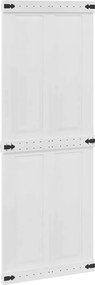 vidaXL Ușă Corona Alb 80 x 210 cm Lemn compozit