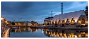 Tablou cu canalul - Göteborg (120x50 cm)