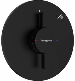 Baterie dus incastrata negru mat Hansgrohe DuoTurn S 1 functie