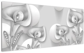 Tablou -Design flori (120x50 cm)