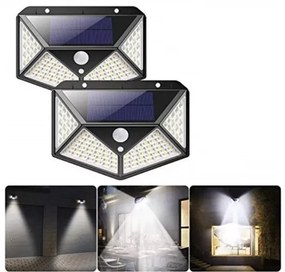 Lumină solară LED cu detectare a mișcării SH-100 - 100 LED