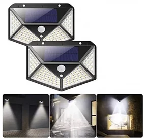 Lumină solară LED cu detectare a mișcării SH-100 - 100 LED