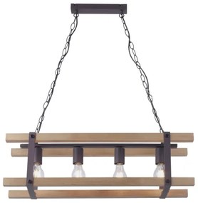 Leuchten Direkt 15684-79 - Lustră pe lanț EDITH 4xE27/60W/230V